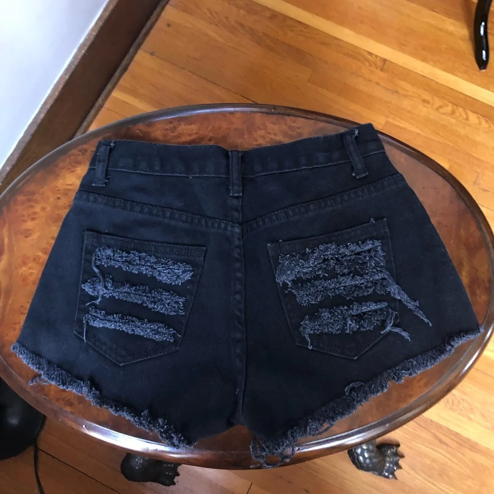 Dentz Denim Denim Shorts in Black XS NWT